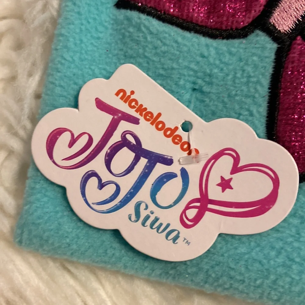 JoJo Siwa Blue and Pink Hair Accessories with Butterfly Appliqués length 62”
